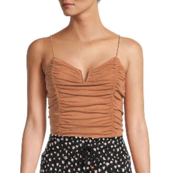 Mesh Brown Top - Picture 4 of 7